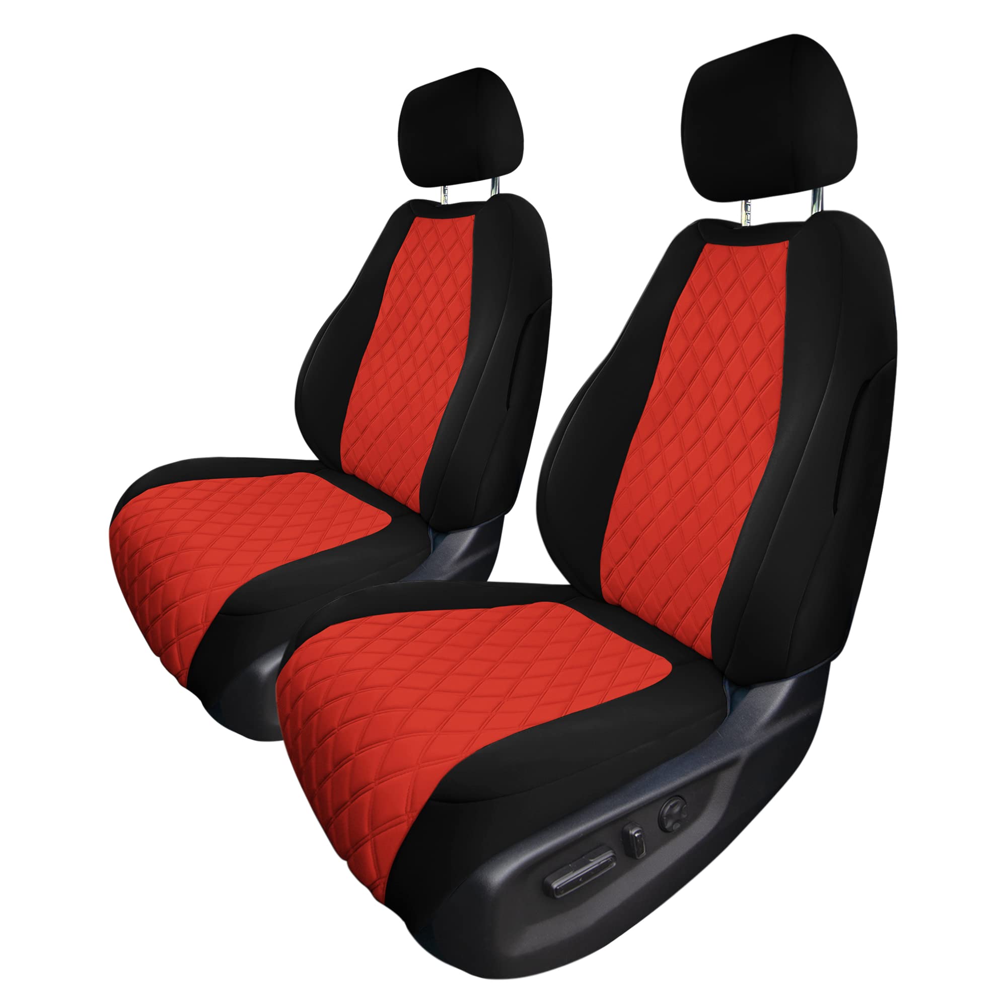FH Group Neoprene Custom Fit Seat Covers for 2017-2022 Honda CR-V LX EX EX-L with Water Resistant Neosupreme Insert Front Red