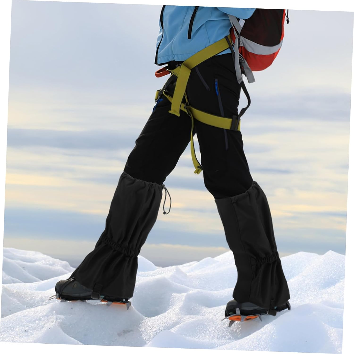 1pair Snow Leg Gaiters for Hiking Camping Shoe Covers for Men Women and Boys and Girls Protects Against Rain Snow Mud and Standard