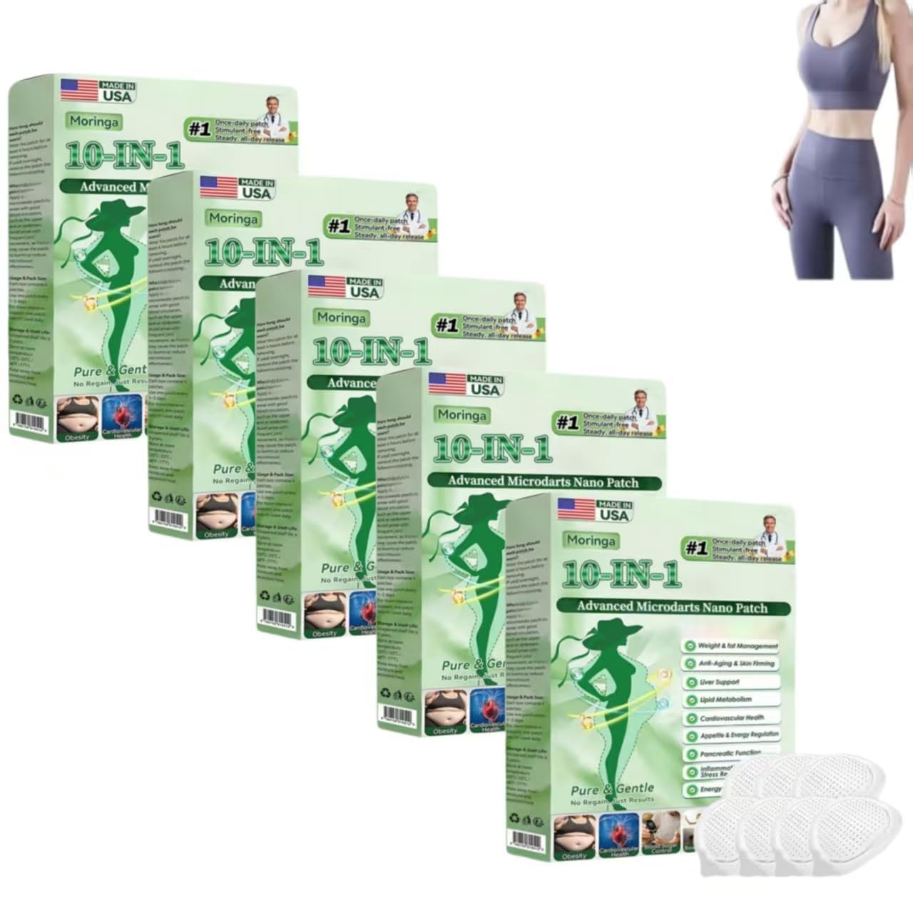 Amazon.com : MOVVIYE Moringa Berberine X Nad Patches, 2026 New 10