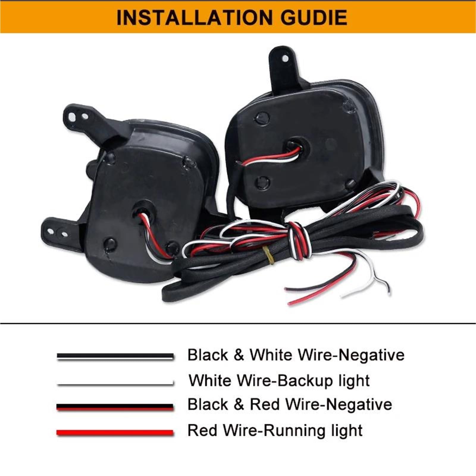 2 Pezzi Riflettori Paraurti Posteriore Auto Per Jeep Per Renegade 2015-2019 Fanali Posteriori Fendinebbia Rossi/freno E Luci Di Retromarcia Bianche 12V Inversione(Red Lens)