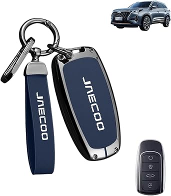 Jaecoo 7 Key Fob Holder, Key Cover Compatible with Jaecoo 7 J7 J8 J9 2023 2026, Jaecoo 7 Car Accessories, Full Protection Key Fob Holder for Smart Remote Keys, Scratch-Resistant Car Key Holder