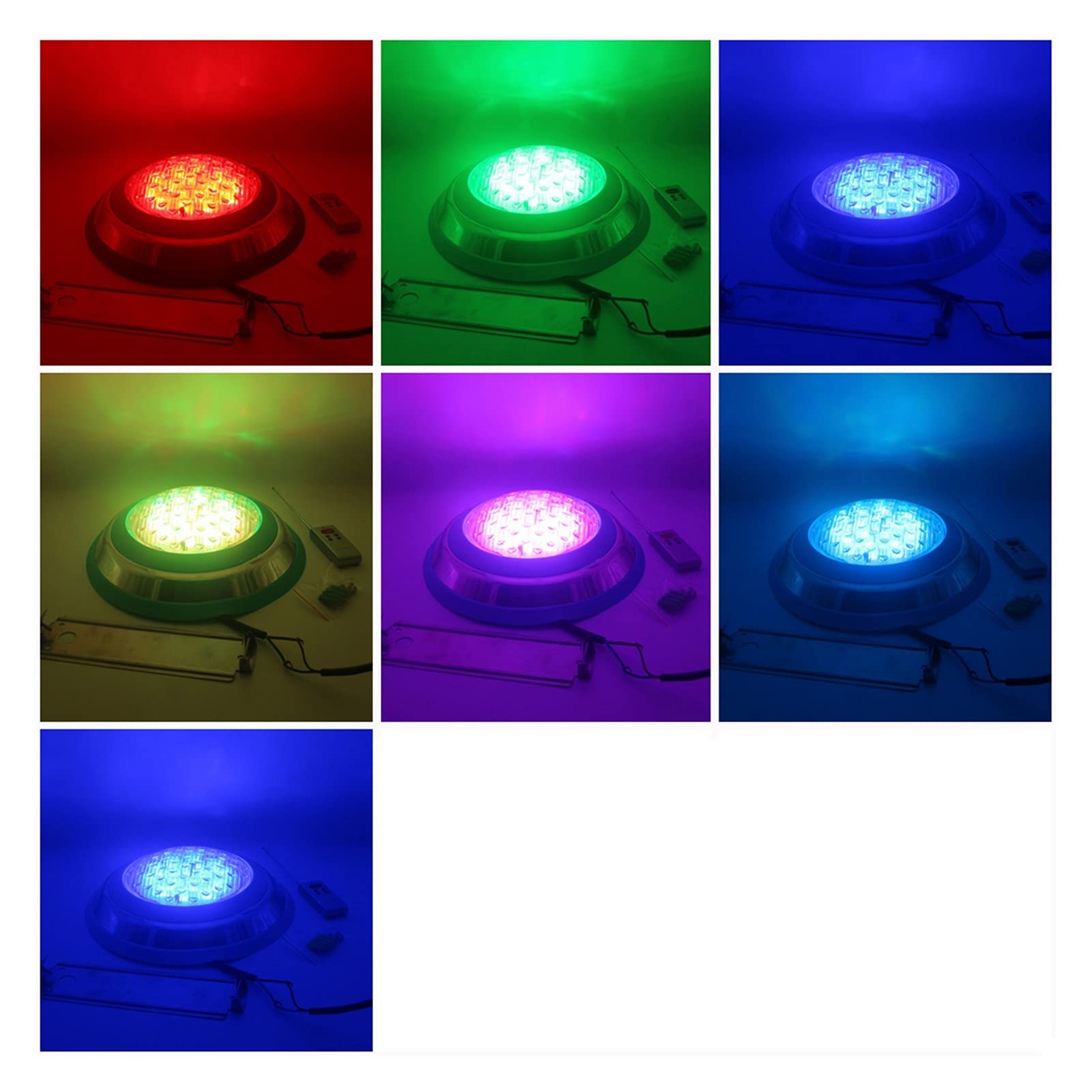 Światła do stawu Żarówki LED Basen IP68 Wodoodporne podwodne światła 12 AC/DC Oświetlenie fontanny RGB z pilotem 18 W 36W 45W 54W do kąpieli, dyskoteki, stawu, basenu, zabawek do kąpieli dla dzieci