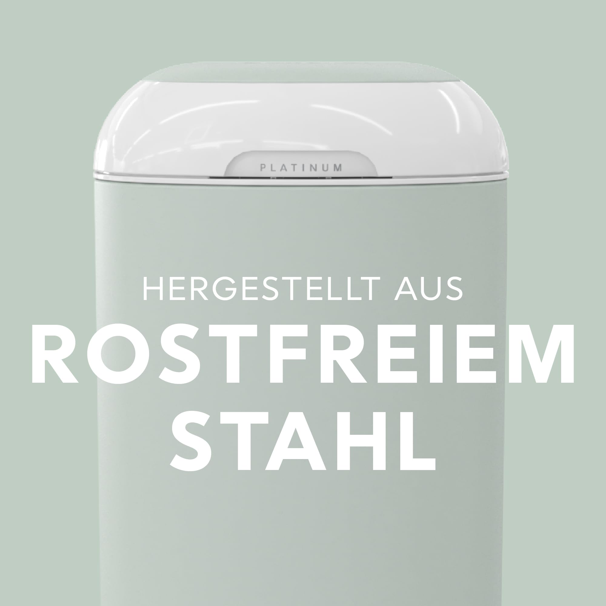 Diaper Genie Platinum Edelstahl Windeleimer mit Fußpedal, abreißbare Beutel