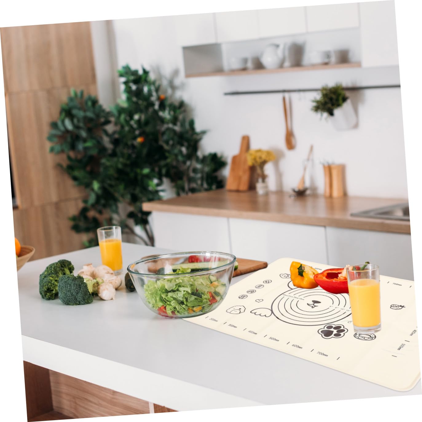 WOONEKY Alfombrilla De Antideslizante De De Alimenticio Para Repostería y Cocina Esterilla Multifuncional Para y Diseño Tapete Resistente Adherente