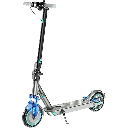 Electric Scooter for Adults & Teens, 350W/500W/600W Motor, 19/25 MPH Top Speed, 15/22/31 Miles Range, Foldable E-Scooter with Dual Braking System and App Control