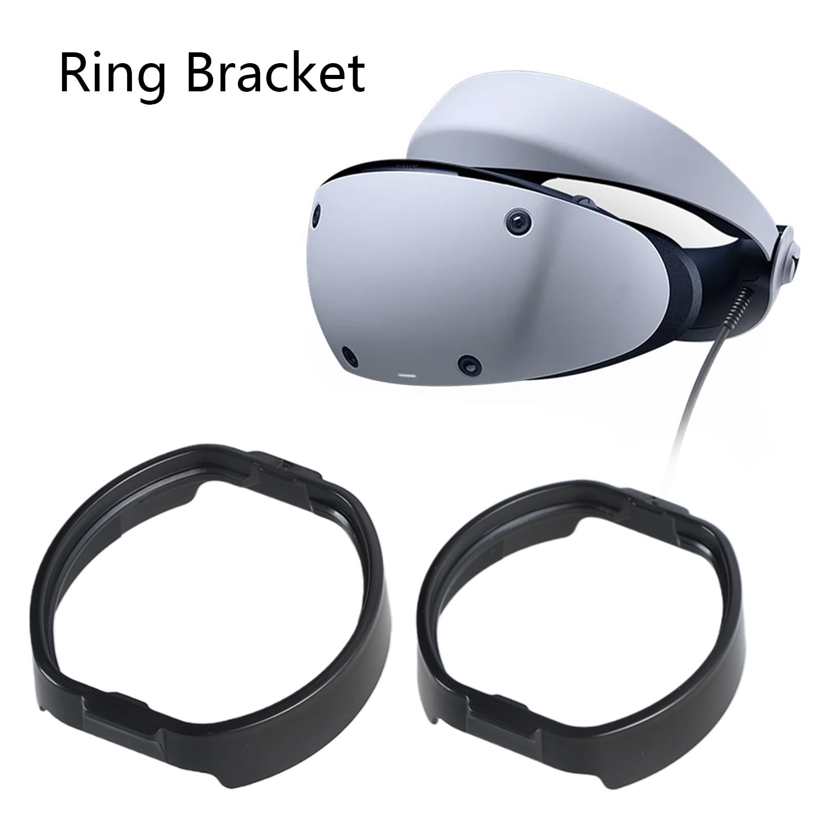 Lightweight Frame Lens Anti-Scratch Rings for VR2 Glasses Anti-Dirty Frame with Storage Bag Cloth Replacement