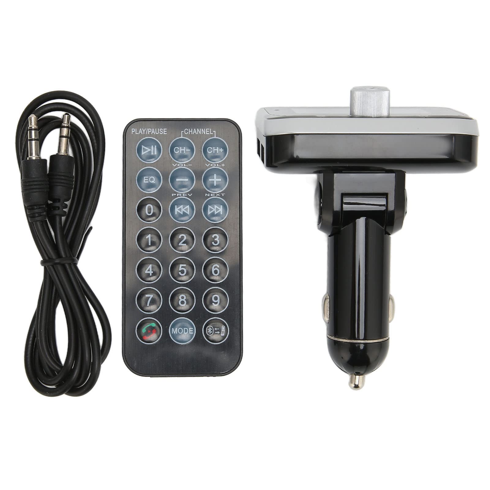 Bewinner Transmetteur FM Bluetooth pour Voiture, Adaptateur Radio FM Bluetooth sans Fil avec écran 1,8 Pouces, Chargeur de Voiture 2 Ports USB, Kit de Lecteur de Musique pour Voiture