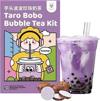Tokimeki Bubble Tea Kit 255 g | Easy to Prepare at Home | Enjoy Hot or Cold Perfect for Relaxing (Taro) : Amazon.de: Grocery