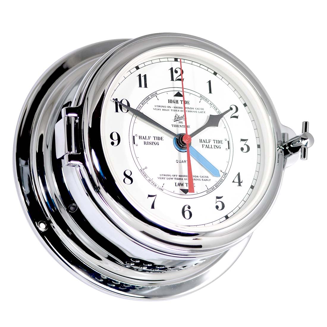 Delite 453cia Schatz Midi Horloge de bateau avec indicateur de marée 155 mm x 68 mm