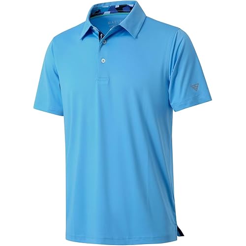 Mens Polo Shirts Short and Long Sleeve Casual Solid Stylish Dry Fit Performance Designed Collared Golf Polo Shirts for Men