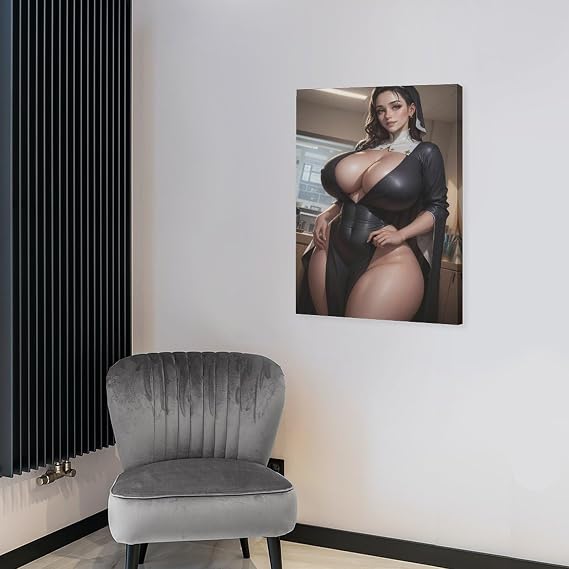 Anime Sexy Cartoon Poster Game Art Adult Poster Hot Sexy Girl Poster Canvas Home Bar Kitchen Coffee Man Cave Garage Wall Decor Art Frameless 8x10inch