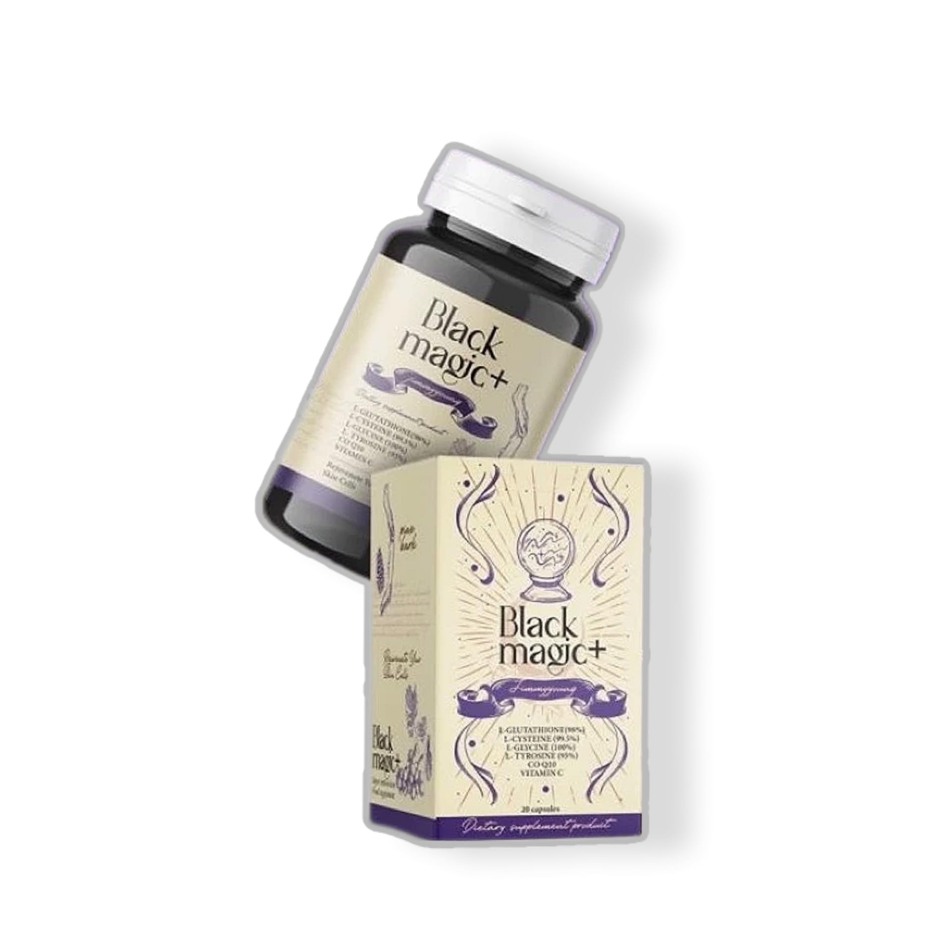 Black Magic - Jimmy Young Plus 20 Capsules,Grape Seed Extract That enhances Moisture and revitalizes Skin,
