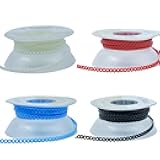 4 Pcs Dental Orthodontic Elastic Chain Power Chains for Brace,15ft/Roll (Short)
