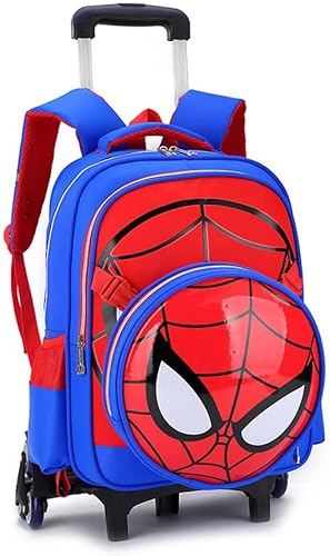 WZCSLM Bolsas escolares para estudiantes, mochila de viaje, carrito de equipaje, Azul Patchwork, 18"X13.38"X5.9", Moda