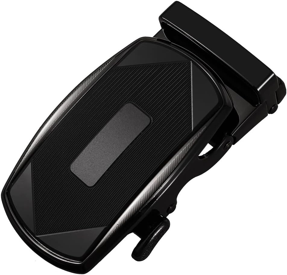 Men's Business Belt Buckle Black Film Automatic Casual Accessories