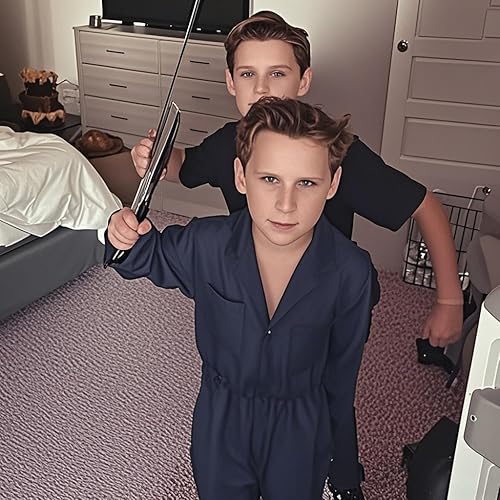 Miniatura 3 de Kuberas Disfraz de Halloween de Michael Myers para niños, disfraz de asesino de terror, overol de Halloween