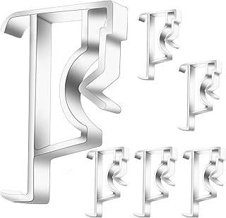 6 PCS Valance Clips, 2inch Valance Clips for Blinds, Blind Clips Replacement for Window Blind Valance,Horizontal Faux & Wood Blinds Parts