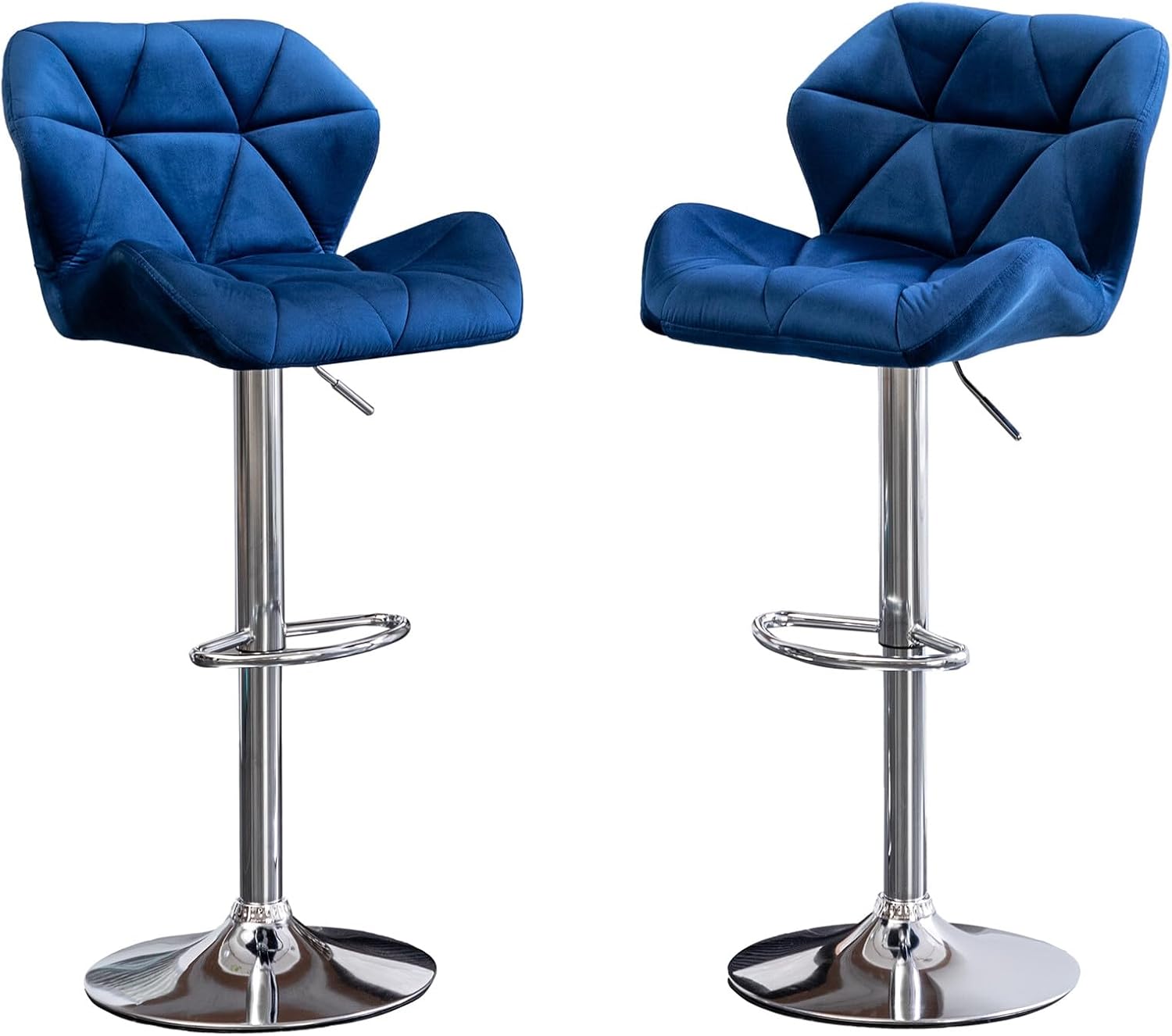 Counter Height bar stools Adjustable Height bar Chairs Simple Assembly Modern bar stools 360 Degree Swivel barstools bar Height Set of 2 for Dorm, Recreation Game Room