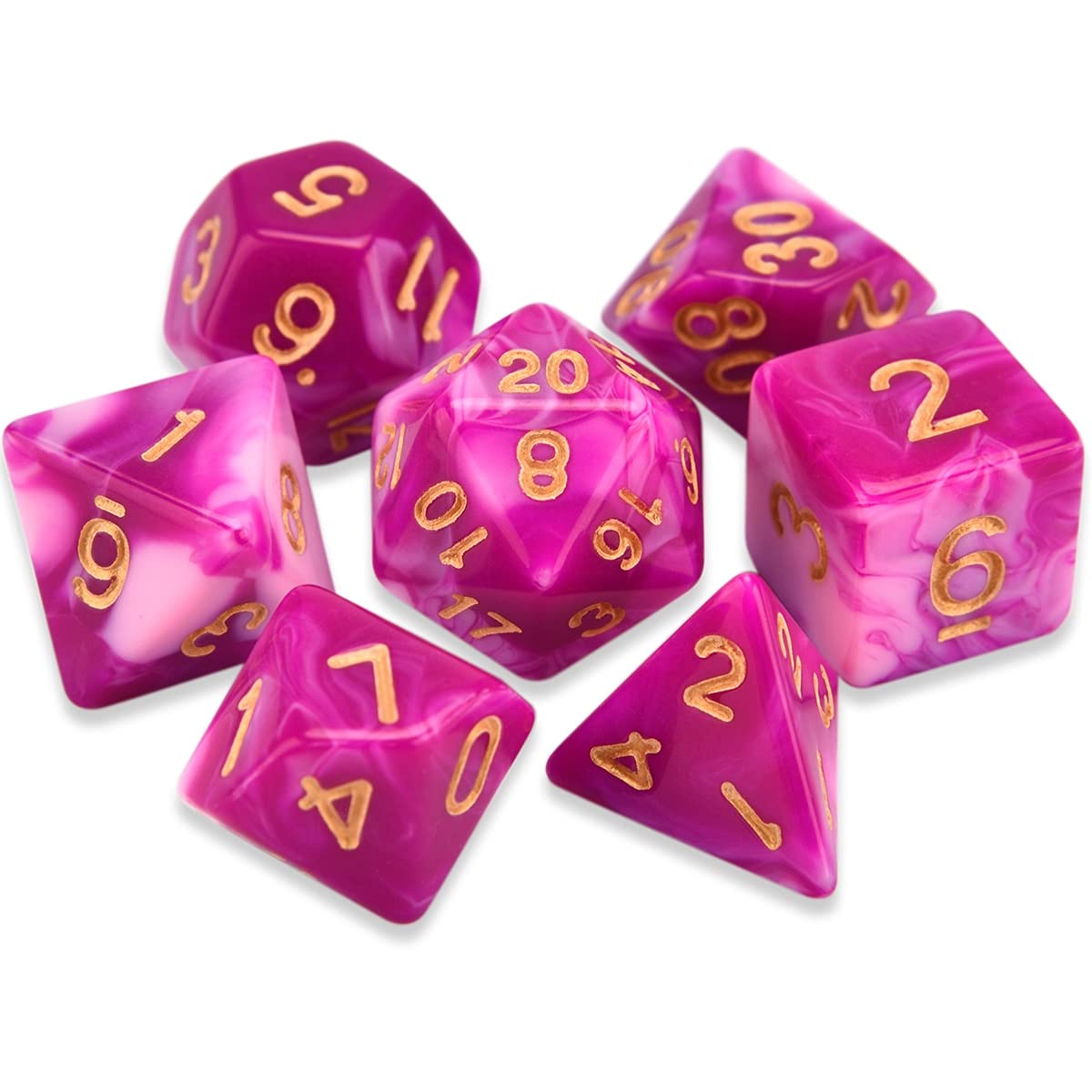 ダンジョンダイス Amazon.co.jp: zx 多面体7ダイ2トーンスワール Dサイコロを設定