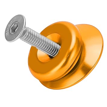 Headset Stem Top Cap, Anti Rust Bike Headset Top Cap Aluminum Alloy Lightweight Corrosion Resistant High Strength Durable for Mountain Bike(Gold)