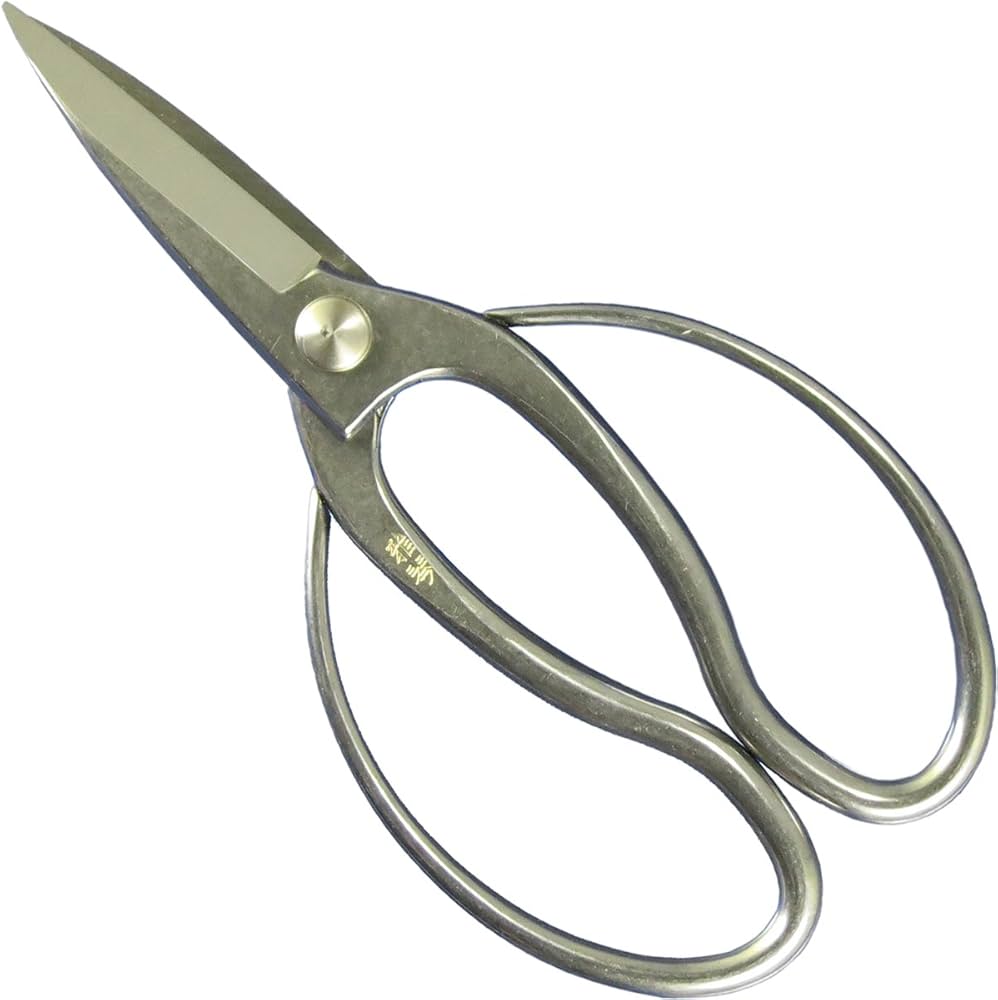Amazon | 鶴巻刃物 雅琴 オールステンレス 刃長大久保鋏 200mm | 園芸