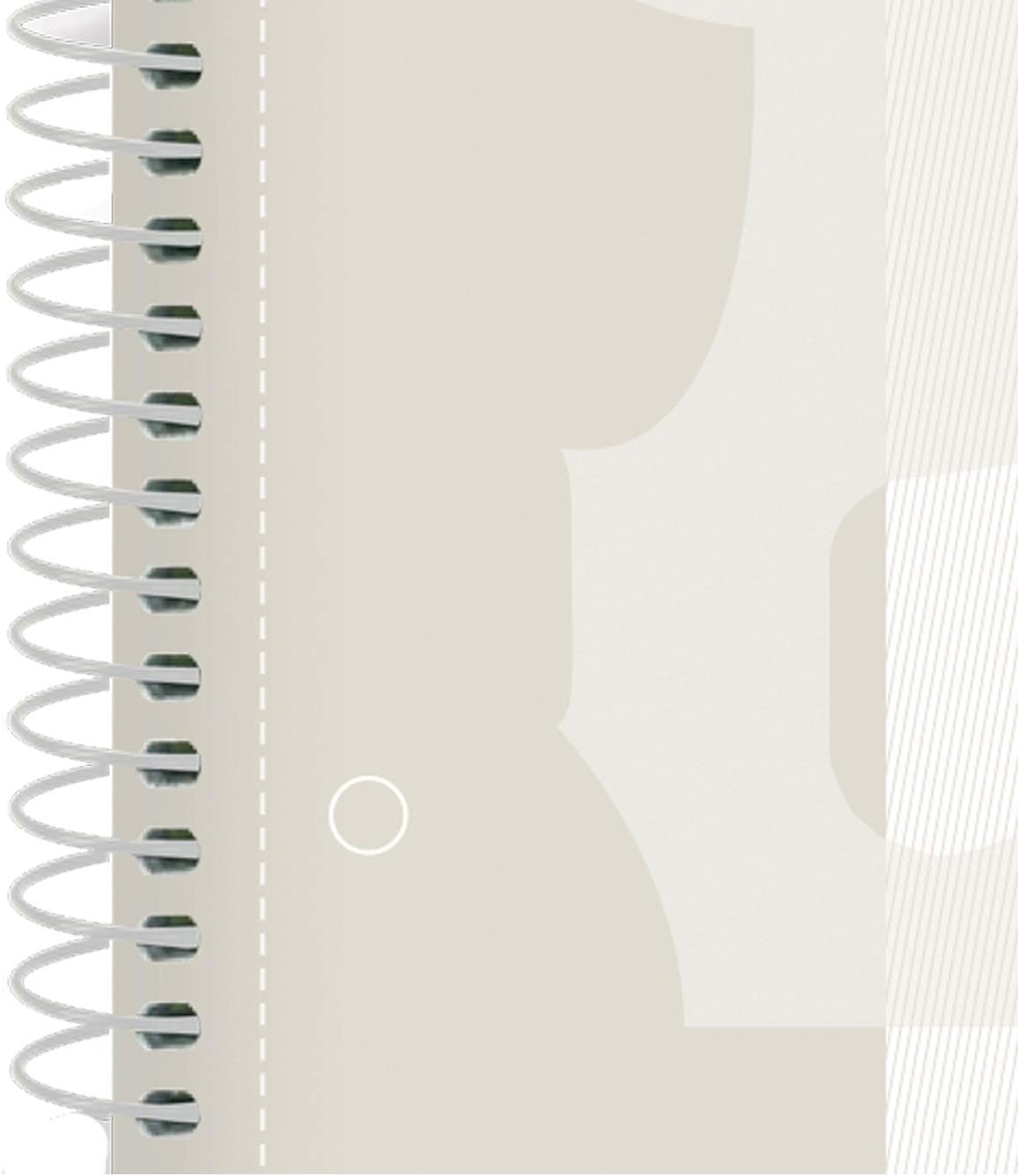 EUROPEANBOOK-1 SPIRAL EXTRADURE LID A4+ QUADRICULA 5x5 WHITE