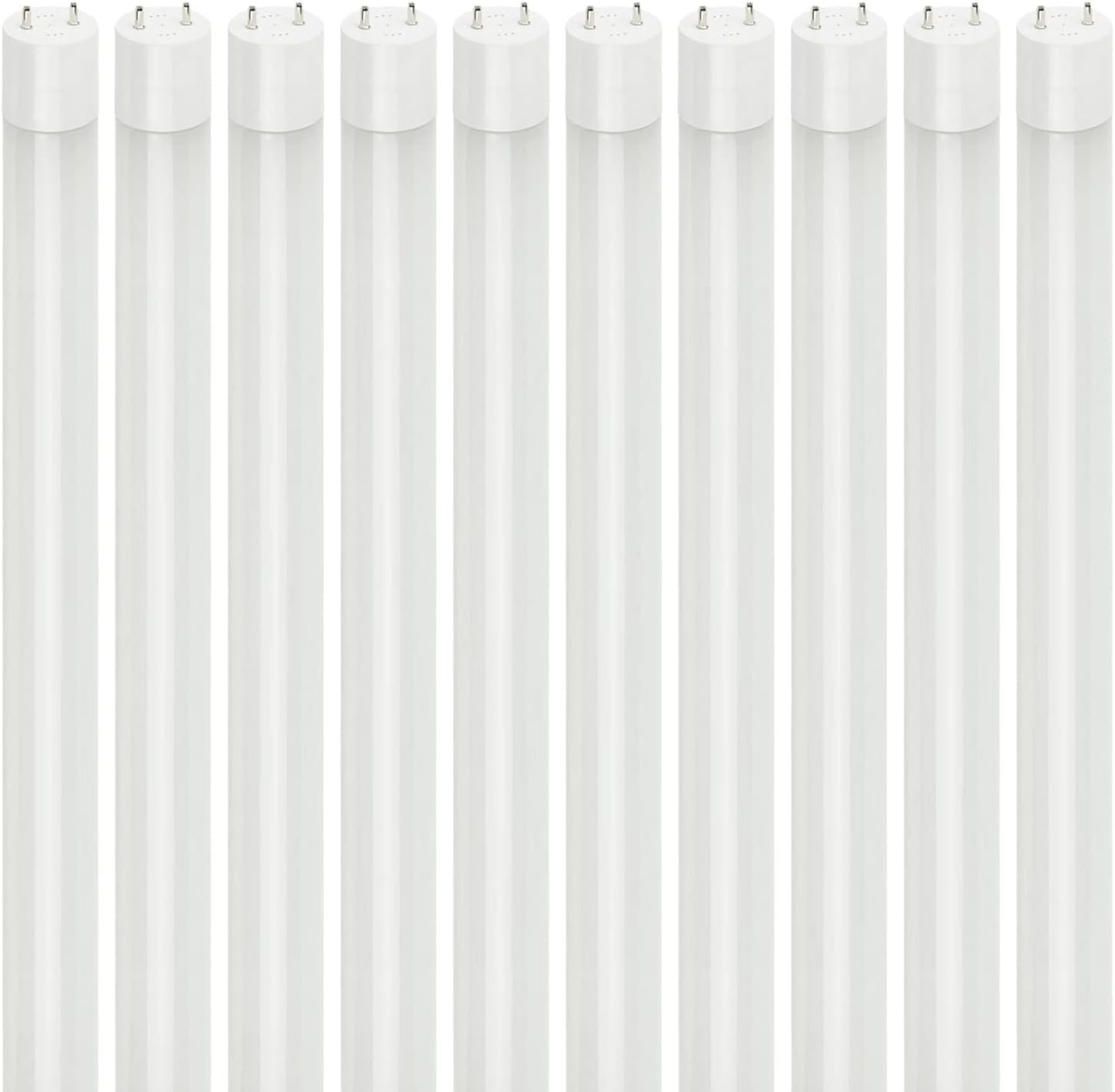 Sunlite 4-Foot LED T8 Tubular Light Bulb, 11.5 Watts, 1800 Lumens, 5000K Daylight, Medium G13 Bi-Pin Base, Plug and Play, UL & DLC Listed, F28T5, F32T8, F40T12, 10 Pack