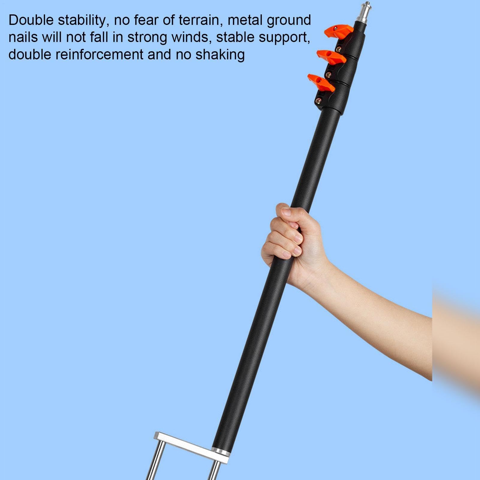 Perche pour Caméra De Chasse Support Portable De Caméra Piège avec Pointes