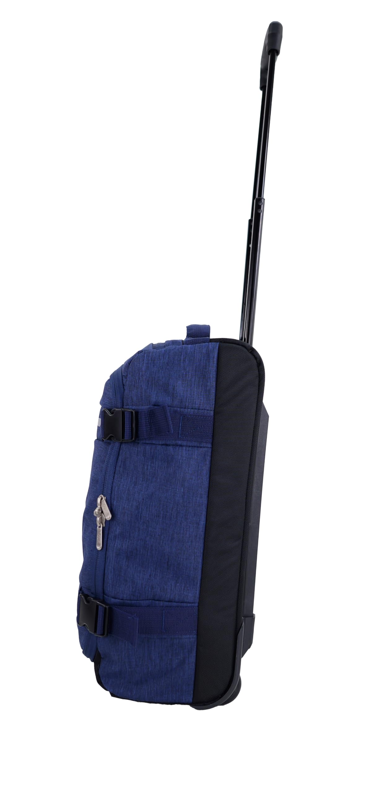 Valise Trolley Cabine Souple Vida VT607,2 Roullettes Multi Sangles d'attache (Bleu chiné (Jeans), S-Cabine 55x32.5x20cm -34L)