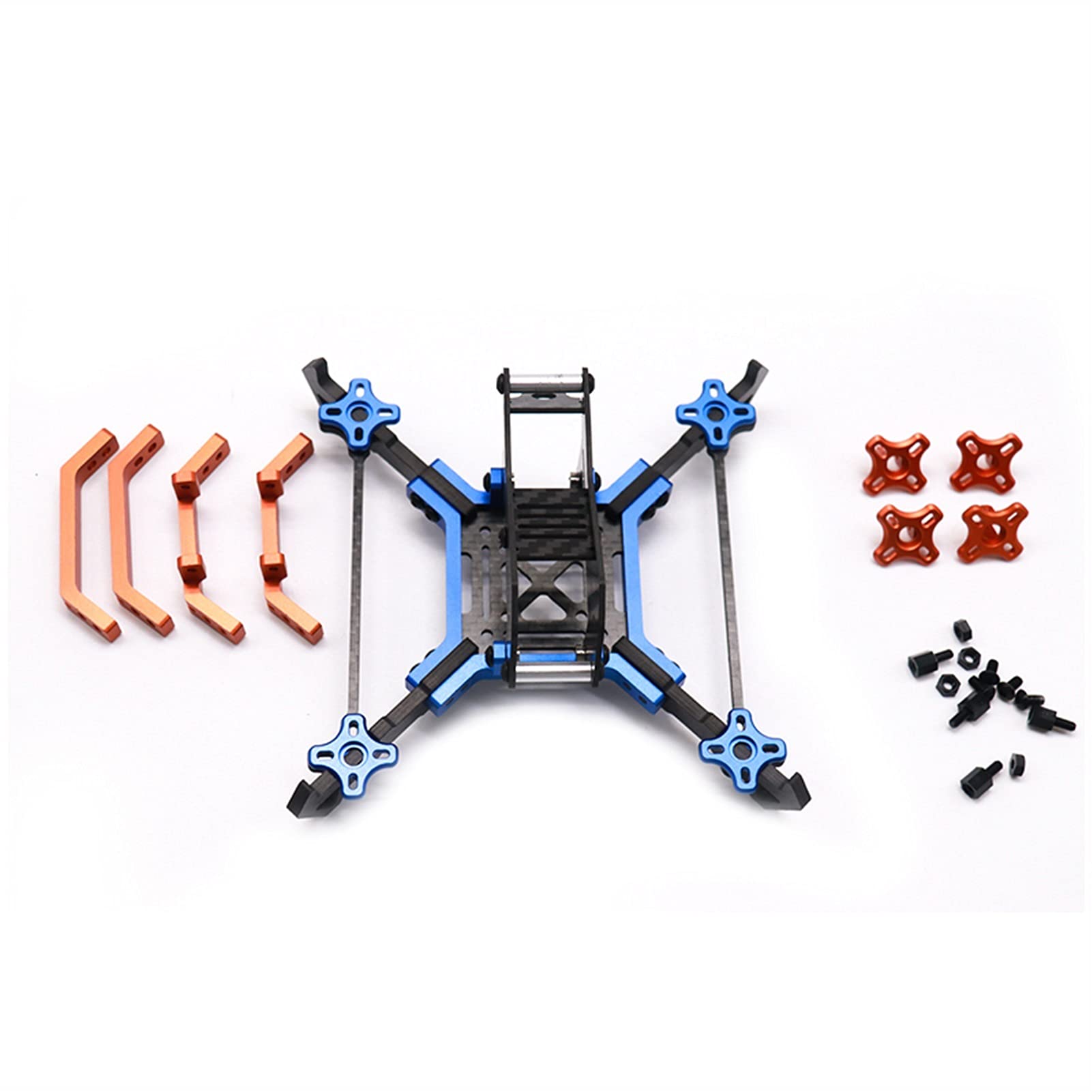 per TCMMRC Amo140 140mm Minion Drone Rack Kit Telaio FPV in Fibra di Carbonio per FPV Racing Drone Quadcopter Rack Accessori Parti (Colore : Kit Telaio)