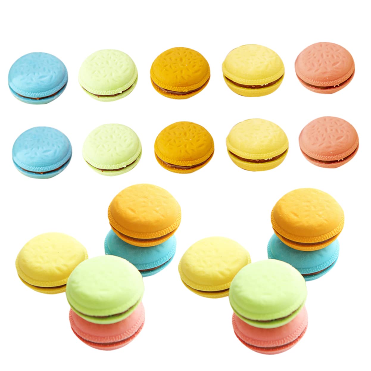 NUOBESTY 3 Ensembles Gomme Macaron Gomme Enfants Gomme À Effacer Marqueurs Effaçables À Sec D'exposition Gommes Effaceurs Erasers pour Enfants D'étudiants Caoutchouc 4 Boîtes*3