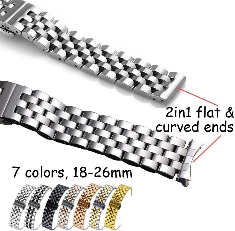 Chiusura A Scomparsa Deployante Per Cinturino Orologio In Acciaio Inox 45mm Fibbia A Farfalla - Foto 2