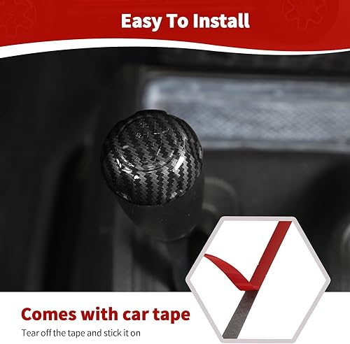 Vista 26 de RT-TCZ for Wrangler JK Gear Shift Knob Trim Cover for Jeep Wrangler JK JKU 2011-2017 Red Interior Accessories 2pcs