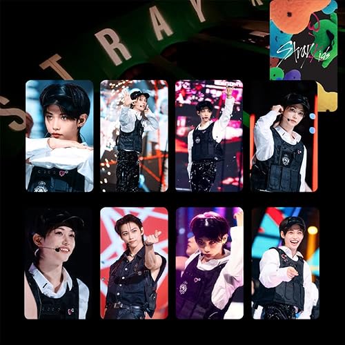 Miniatura 2 de KPOP Stray Kids - Tarjetas de fotos Felix Nuevo álbum MANIAC ODDINARY MAXIDENT, álbum LOMO, tarjetas de felicitación para colección (Felix-D)