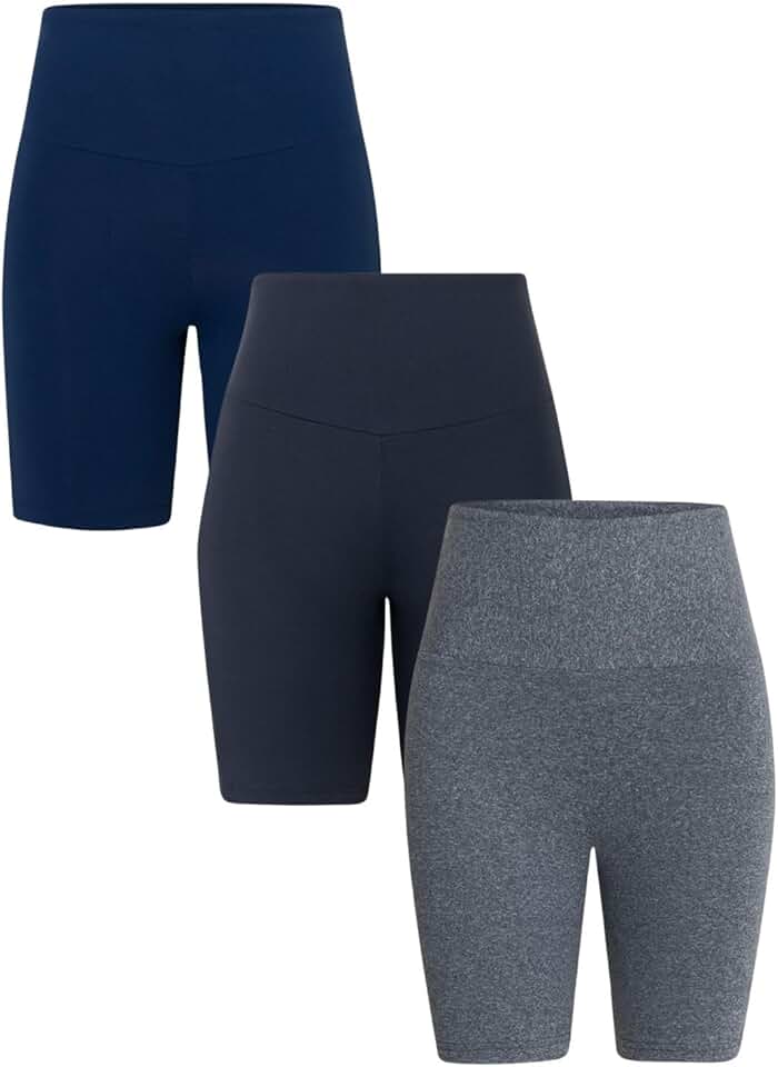 Kit Com 3 Bermuda Short Legging Academia Fitness Feminina (BR, Alfa, XXG, Plus Size, Regular, 3, Colorido)
