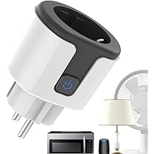 Enchufe inteligente, compatible con Wi-Fi, con funci&oacute;n de rel&eacute;, control remoto, toma de corriente para el hogar |, sala de estar, cocina, ventilador, calentador, humidificador, asistente para el hogar interior