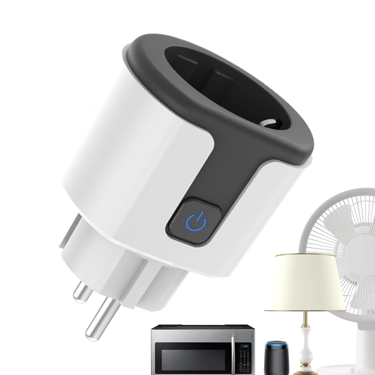 Smart Plug, Wi-Fi Compatible, with Relay Function, Remote Control, Home Socket | Energy Monitoring Outlet, Living Room, Kitchen, Fan, Heater, Humidifier, Indoor Home Assistant