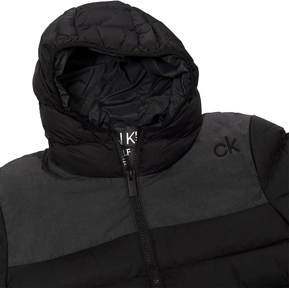 Calvin Klein Mens Padded Chest Pockets Water Resistant Jacket