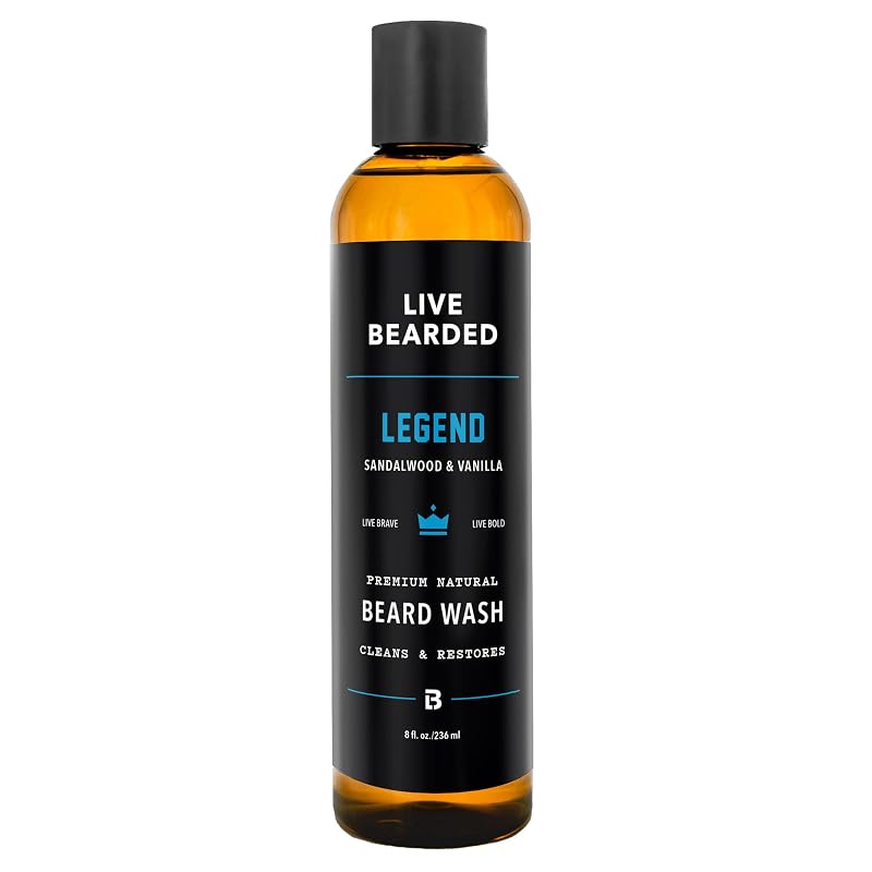 Live Bearded Water Based Beard Wash Legend Scent, 240 mL