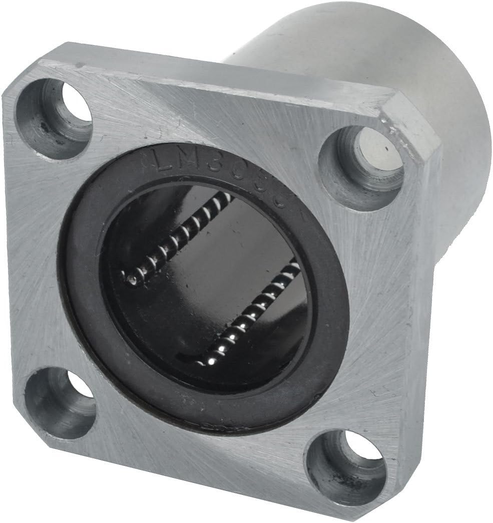 LMK30UU 30mm Inner Dia Flange CNC Router Linear Motion Bearing Bushing