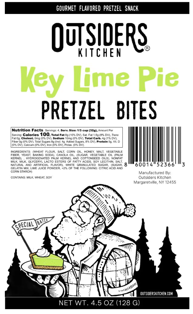 Pretzel Bite Dessert Collection: 2 Key Lime Pie & 2 Red Velvet (4.5 oz bags- 4 pack)