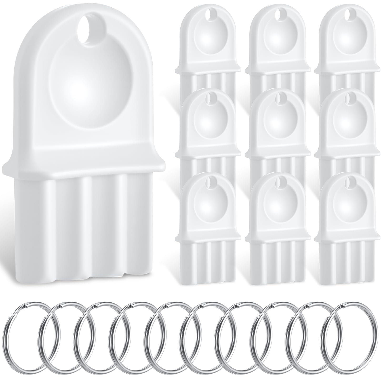 Geelin 10 Pcs Paper Towel Dispenser Key, Universal Replacement, White