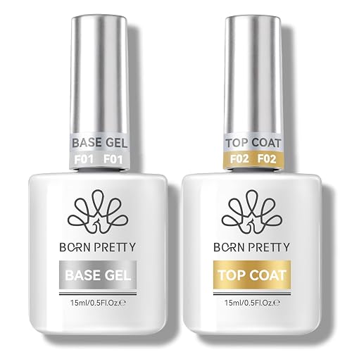 BORN PRETTY Gel Top Coat 15ml Base and Top Coat Set
