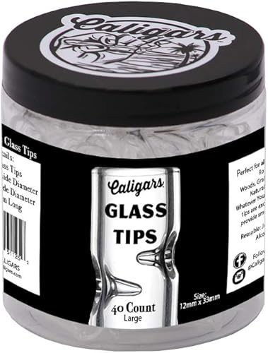 Miniatura 1 de Paquete de 40 puntas de vidrio, 0.472 x 1.181 in para bosques, cáñamo, envolturas, papeles por Caligars