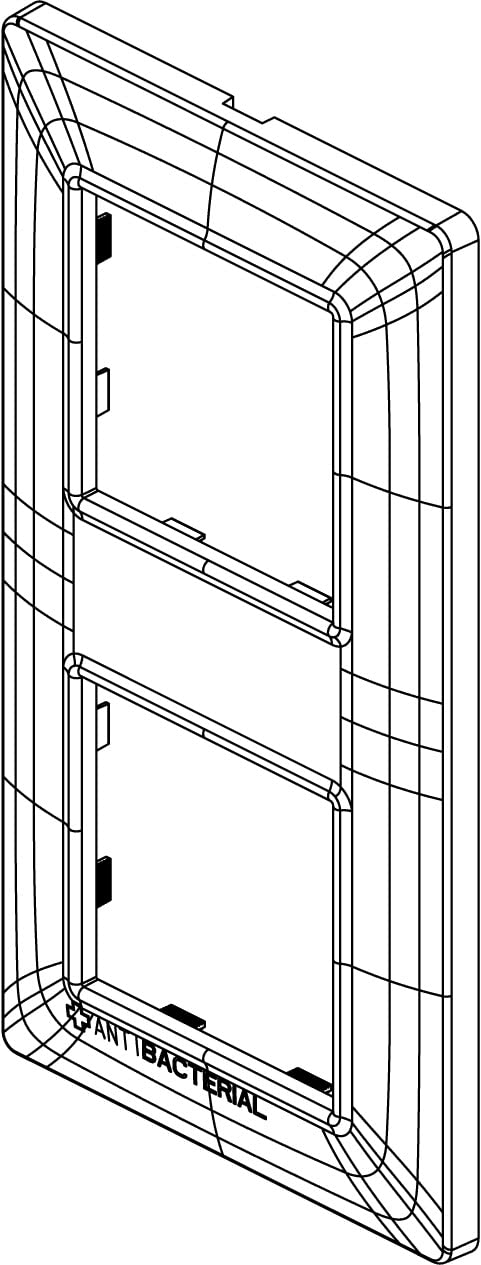 Vimar Plana 3-fach Rahmenplatte – 10 Stück, Weiß, Technopolymer, Für Schalter & Steckdosen, Modular Erweiterbar