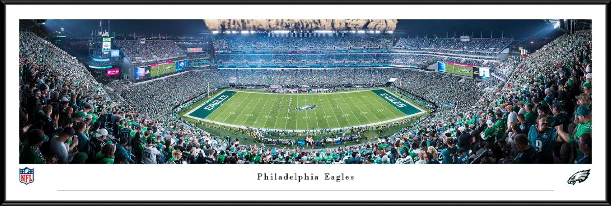 Philadelphia Eagles - Unframed Poster by Blakeway Panoramas (40"W x 13.5"H)