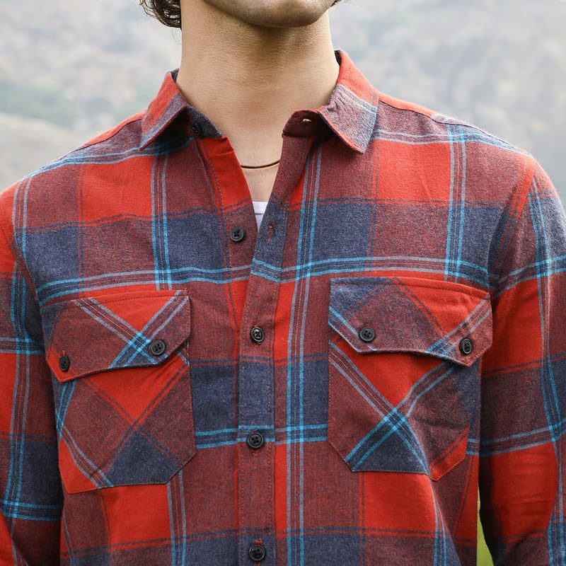 Image of CAHOOT Men's Shirt for Casual Wear | Spread Collar | Long Cuffed Sleeves | Button Closure | Shirt Crafted with Comfort Fit for Everyday Wear