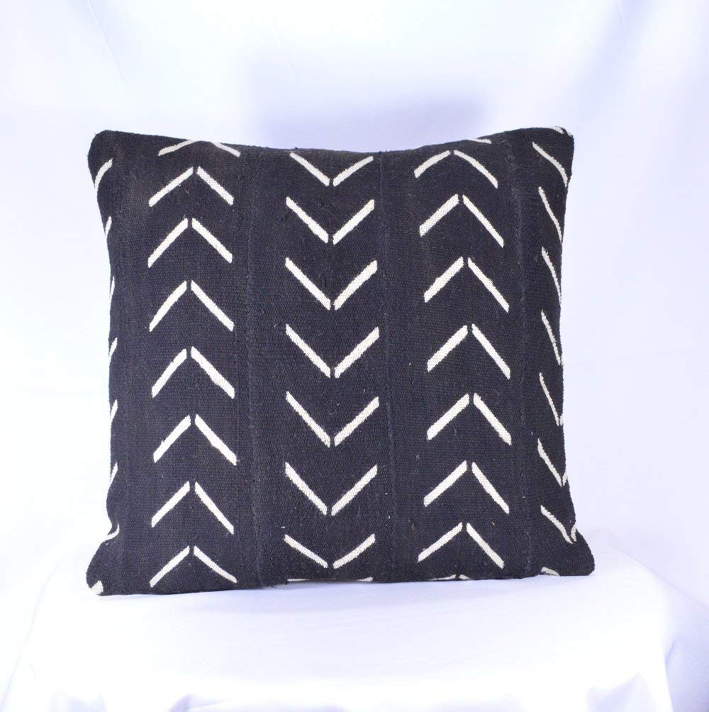 19x19 DoubleSided African Mudcloth Pillow Cover