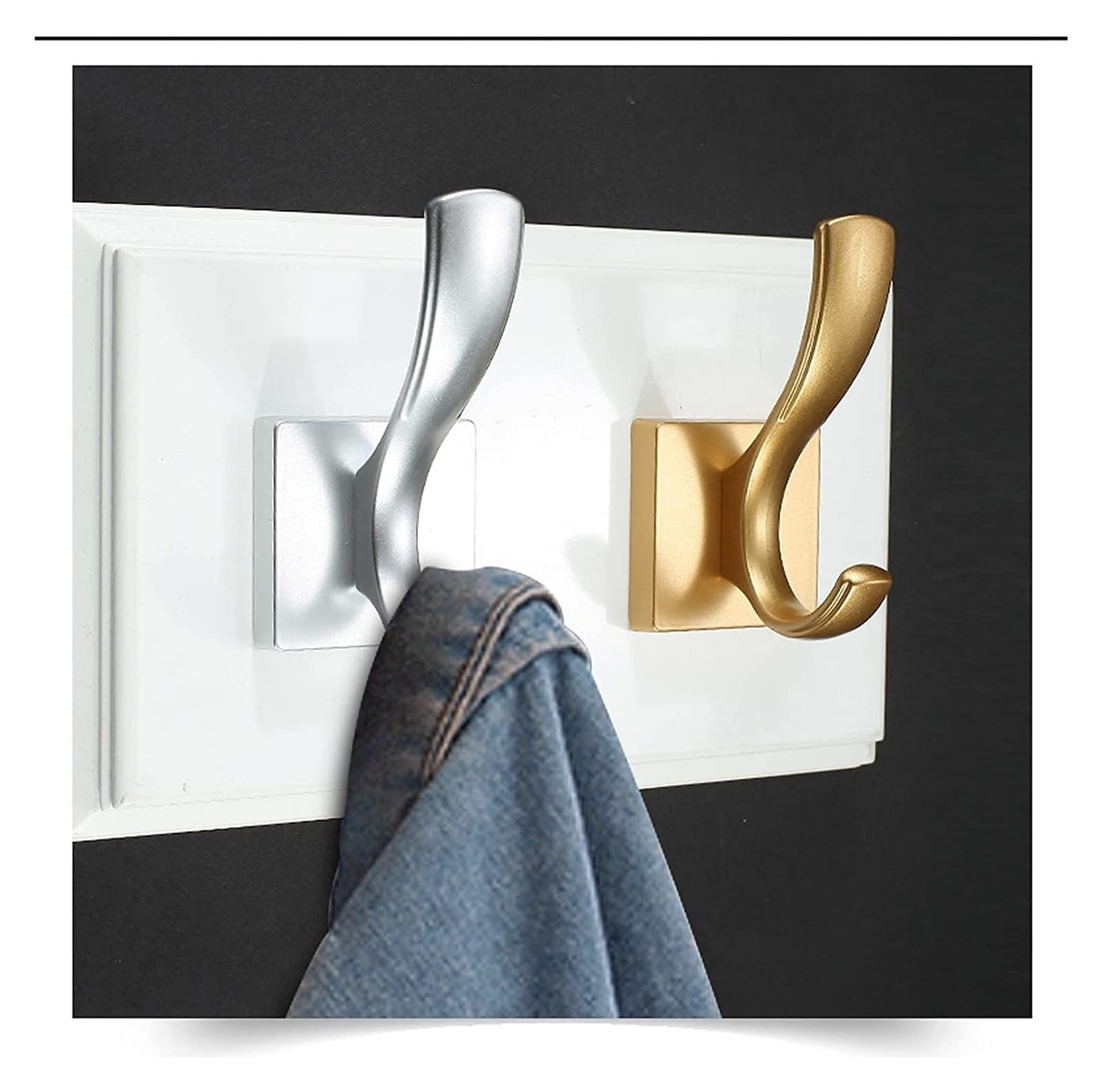 Perchero Pared Ganchos Colgadores Pared Ganchos Ganchos De Pared Resistentes, Paquete De 5 Ganchos Para Abrigos, Para Colgar Abrigos, Sombreros, Toalleros, Albornoces, Ganchos, Montaje En Pared Perche