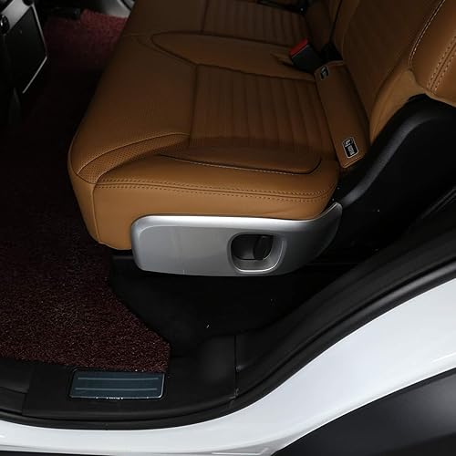 Miniatura 4 de YIWANG - Embellecedor cromado ABS para asiento de coche, 2 piezas para Land Rover Discovery 5 LR5 2017 2018 2019 accesorios de coche